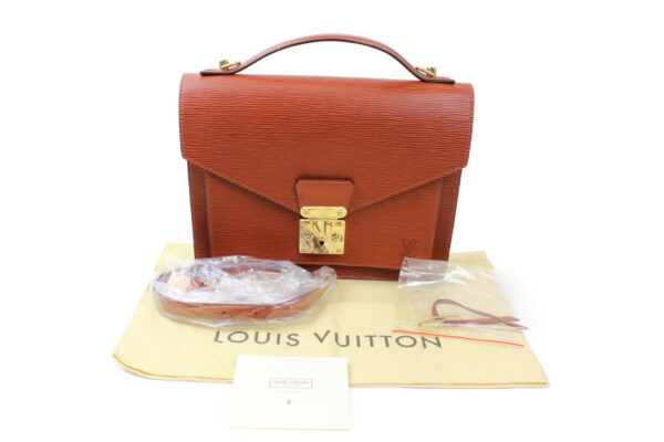 imgrc0073558593 Louis Vuitton Monceau 2WAY Bag Epi Brown