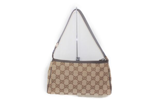 imgrc0073624961 Gucci Mini Pouch Canvas Leather Beige Brown