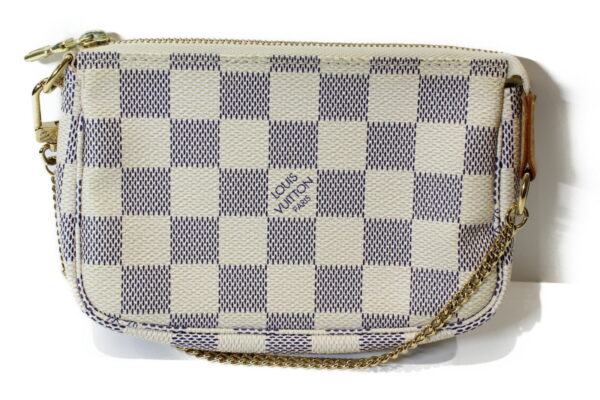 imgrc0073632593 Louis Vuitton Mini Pochette Accessoire Accessory Case Damier Azur