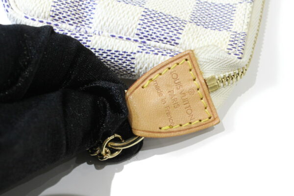 imgrc0073632596 Louis Vuitton Mini Pochette Accessoire Accessory Case Damier Azur