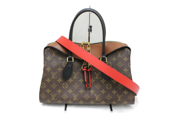 imgrc0073664928 Louis Vuitton Tuileries Tote Bag Monogram Canvas Camel Noir Red