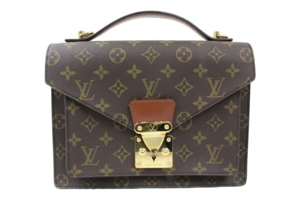 imgrc0073665251 Louis Vuitton Monceau Handbag Monogram Brown Beige