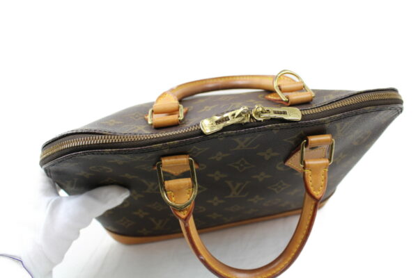 imgrc0073667261 Louis Vuitton Alma Handbag Monogram Brown Beige