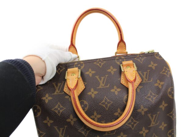 imgrc0073673936 Louis Vuitton Speedy 25 Bag Monogram Brown Beige