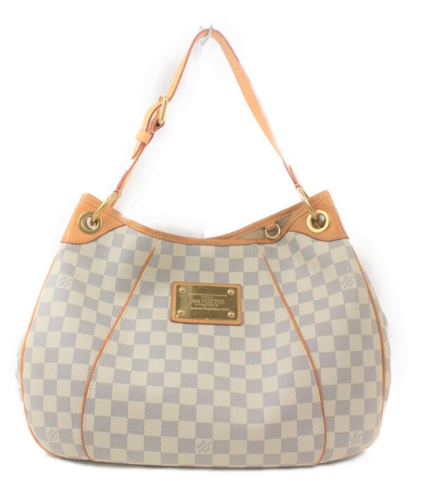 imgrc0073684469 Louis Vuitton Galliera PM Shoulder Bag Damier Azur White Gray Beige