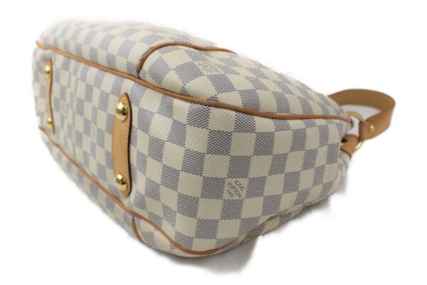 imgrc0073684472 Louis Vuitton Galliera PM Shoulder Bag Damier Azur White Gray Beige