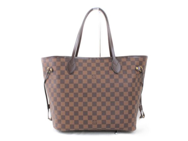 imgrc0073829887 Louis Vuitton Neverfull MM Tote Bag Damier Ebene Brown Beige Rose Ballerine