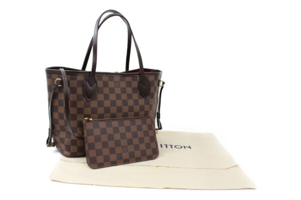 imgrc0073866952 Louis Vuitton Neverfull PM Tote Bag Damier Azur Brown