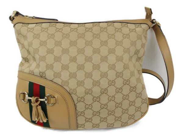 imgrc0074012312 Gucci Horsebit Messenger Bag Canvas Beige