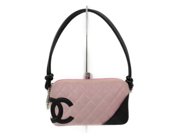 imgrc0074012438 Chanel Cambon Shoulder Bag Pink Black