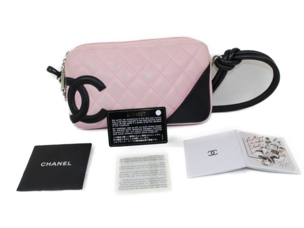 imgrc0074012461 Chanel Cambon Shoulder Bag Pink Black