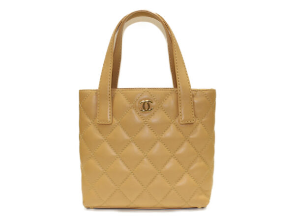 imgrc0074025446 Chanel Wild Stitch Tote Bag Camel