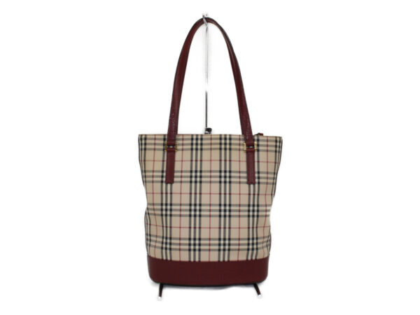 imgrc0074025483 Burberry Plaid Tote Bag Beige Red