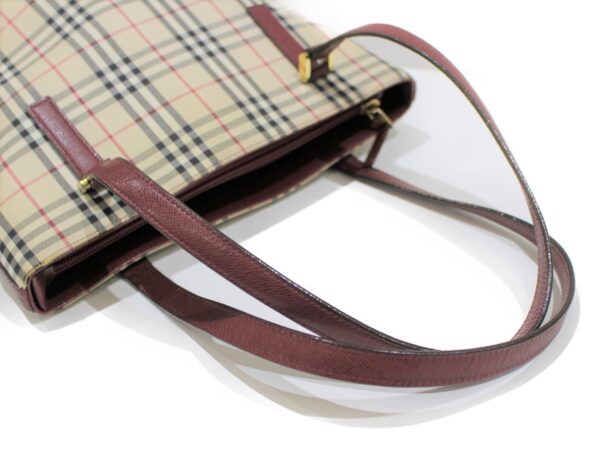 imgrc0074025488 Burberry Plaid Tote Bag Beige Red