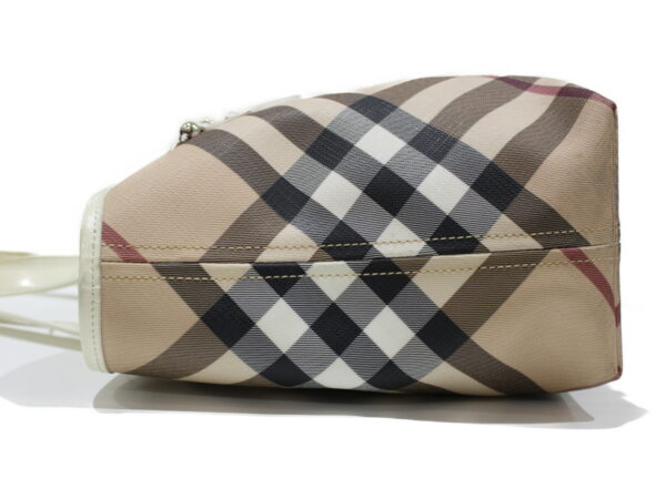 imgrc0074025498 Burberry Plaid Tote Bag Beige White