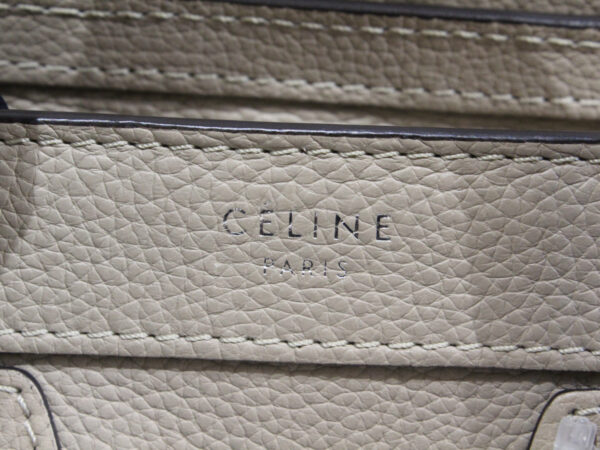 imgrc0074065349 Celine Luggage Nano Shopper Leather Handbag Beige