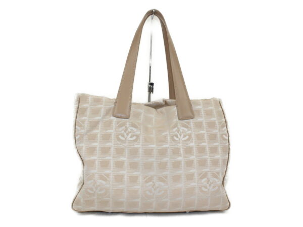 imgrc0074170595 Chanel Travel Line Tote Bag Beige