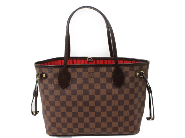 imgrc0074258088 Louis Vuitton Neverfull Pm Handbag Damier Canvas Brown