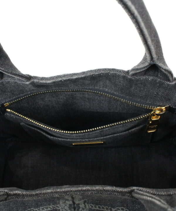 imgrc0074259916 Prada Canapa Tote Bag Canvas Shoulder Bag Black