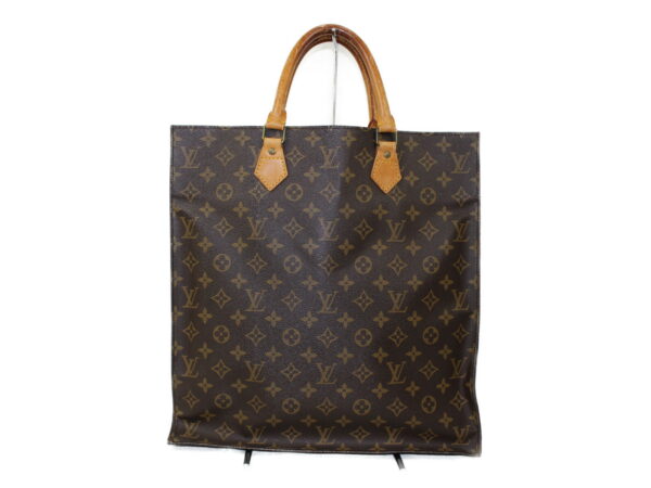 imgrc0074262274 Louis Vuitton Sac Plat Handbag Monogram Canvas Brown