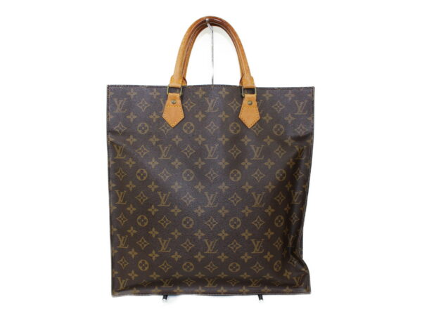 imgrc0074262275 Louis Vuitton Sac Plat Handbag Monogram Canvas Brown