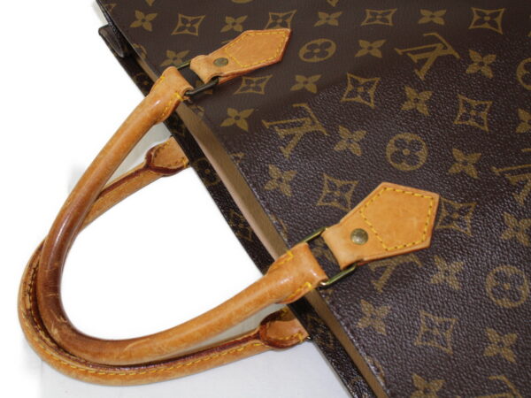 imgrc0074262279 Louis Vuitton Sac Plat Handbag Monogram Canvas Brown