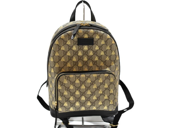 imgrc0074873757 Gucci Supreme Bee Backpack Beige Black