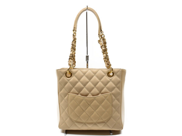 imgrc0074889257 Chanel Reprint Caviar Skin Chain Tote Bag Beige