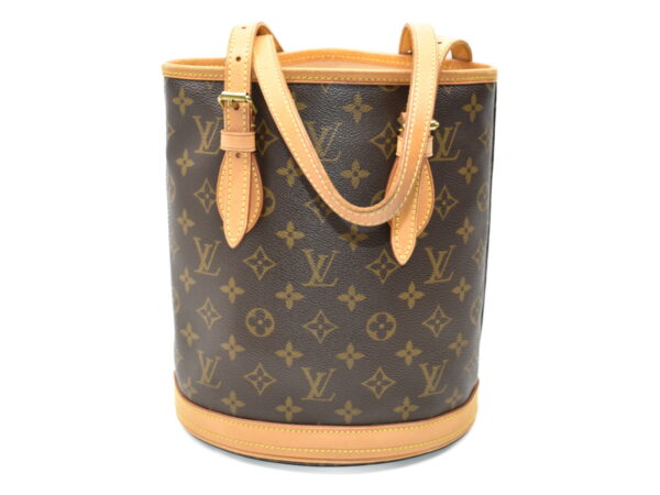 imgrc0074941929 Louis Vuitton Bucket PM Handbag Monogram Brown