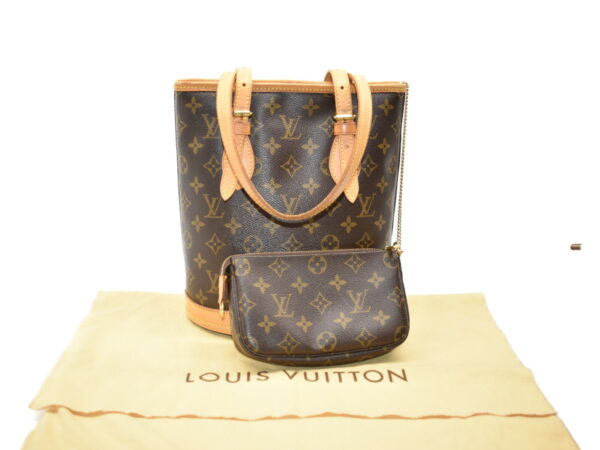 imgrc0074941934 Louis Vuitton Bucket PM Handbag Monogram Brown