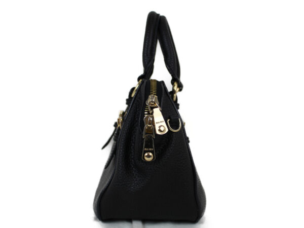 imgrc0075043231 Miu Miu Shoulder Tote Bag Goatskin Black