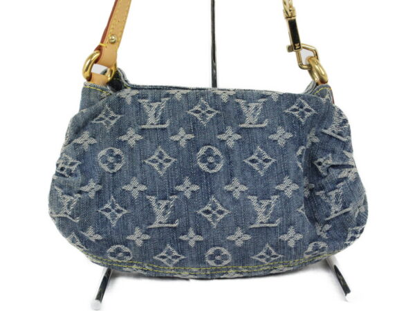 imgrc0075072997 Louis Vuitton Mini Pleaty Handbag Monogram Blue Denim