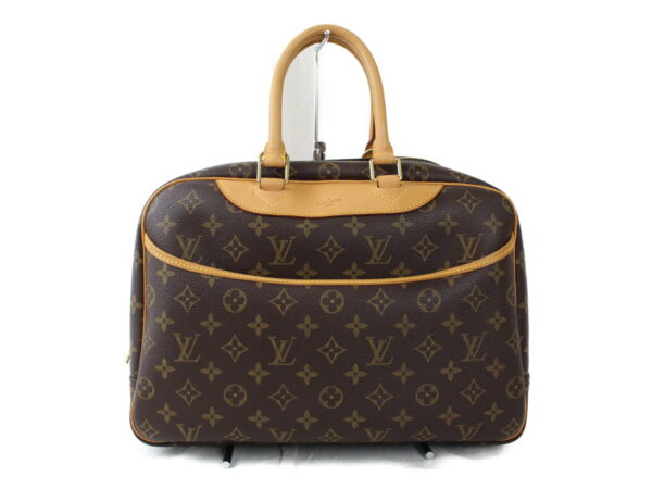 imgrc0075120019 Louis Vuitton Deauville Handbag Monogram Canvas Brown