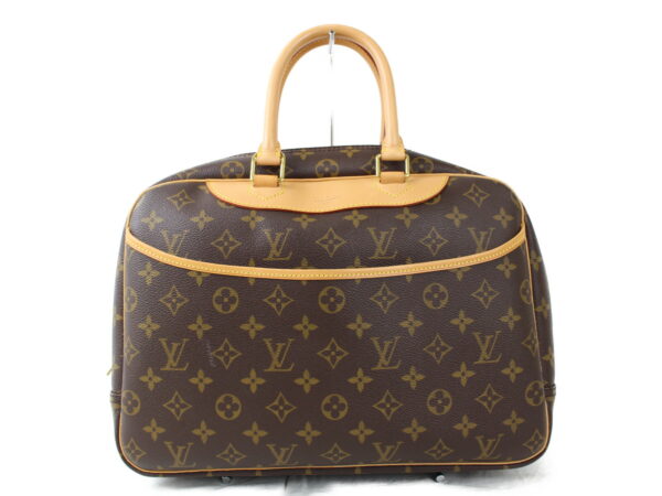 imgrc0075120046 Louis Vuitton Deauville Handbag Monogram Canvas Brown