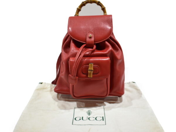 imgrc0075121737 Gucci Bamboo Backpack Leather Red