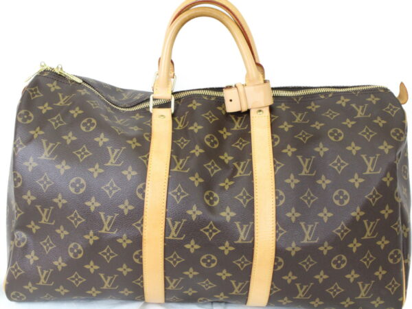 imgrc0075145390 Louis Vuitton Keepall 50 Monogram Canvas Travel Bag Brown