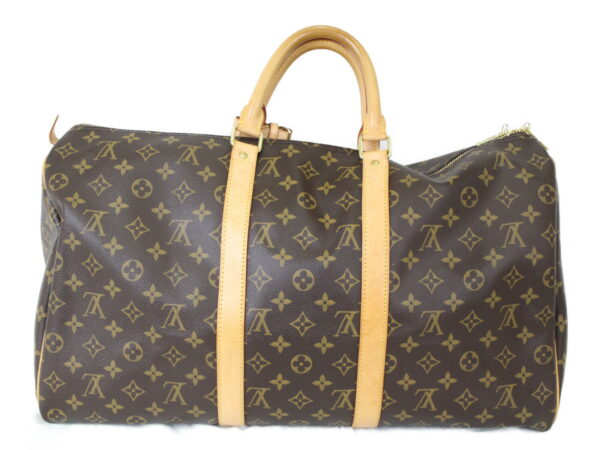 imgrc0075145391 Louis Vuitton Keepall 50 Monogram Canvas Travel Bag Brown