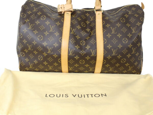 imgrc0075145418 Louis Vuitton Keepall 50 Monogram Canvas Travel Bag Brown