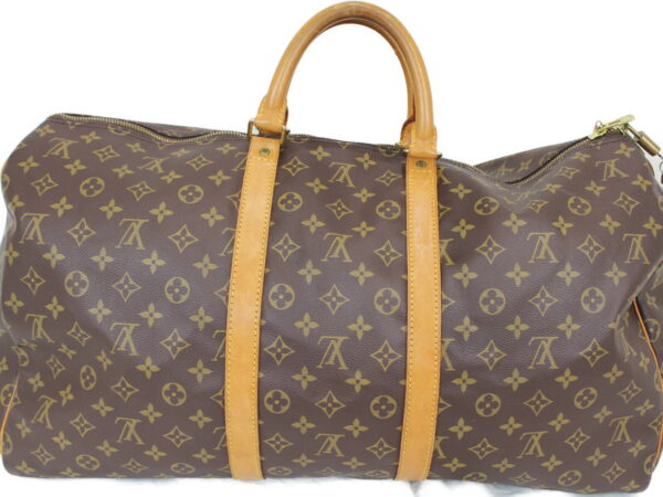 imgrc0075177137 Louis Vuitton Keepall 55 Monogram Travel Bag Brown