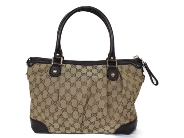 imgrc0075183906 Gucci Diamante 2WAY Bag Canvas Brown