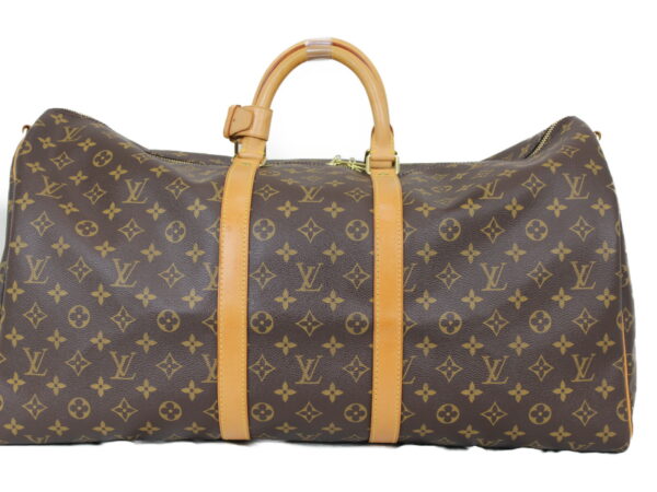 imgrc0075187090 Louis Vuitton Keepall Bandouliere 55 Travel Bag Monogram Canvas Brown