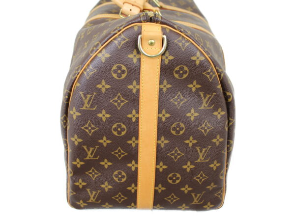 imgrc0075187092 Louis Vuitton Keepall Bandouliere 55 Travel Bag Monogram Canvas Brown