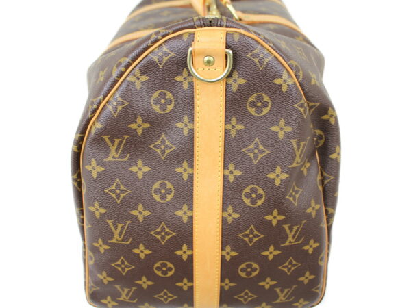 imgrc0075187093 Louis Vuitton Keepall Bandouliere 55 Travel Bag Monogram Canvas Brown