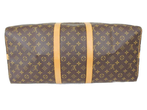 imgrc0075187094 Louis Vuitton Keepall Bandouliere 55 Travel Bag Monogram Canvas Brown