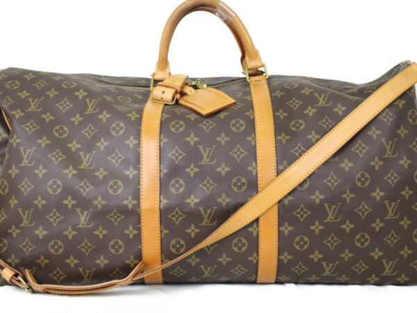 imgrc0075188147 Louis Vuitton Keepall Bandouliere 60 Travel Bag Monogram Brown