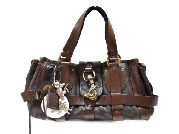 imgrc0075205673 Chloe Kerala Handbag Leather Brown Charm