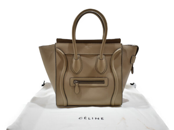 imgrc0075206124 Celine Luggage Micro Leather Handbag Beige