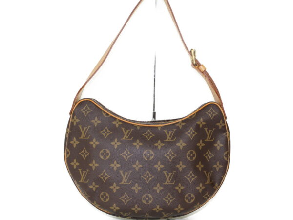 imgrc0075210406 Louis Vuitton Croissant Mm Shoulder Bag Monogram Canvas Brown