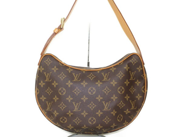 imgrc0075210407 Louis Vuitton Croissant Mm Shoulder Bag Monogram Canvas Brown