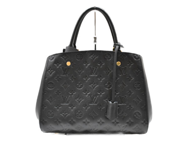 imgrc0075223675 Louis Vuitton Montaigne BB Handbag Empreinte Black